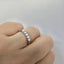 Sky blue opal ring sterling silver