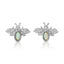 Opal fly sterling silver stud earrings