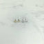 Tiny star stud earring sterling silver