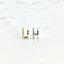 Double bend ear cuff sterling silver