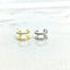Double bend ear cuff sterling silver