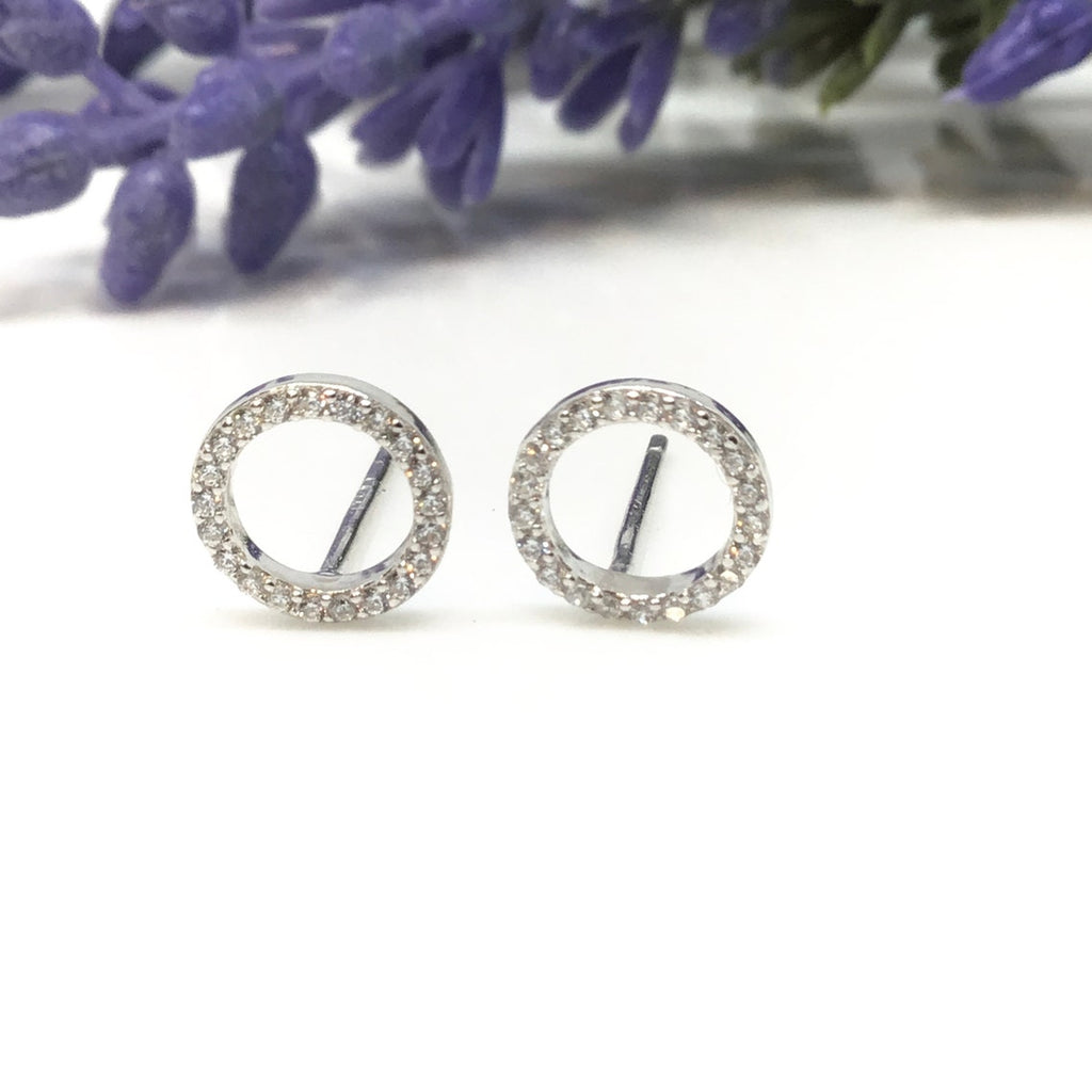 O Stud Earring,Circle Earring,Minimalist O Stud