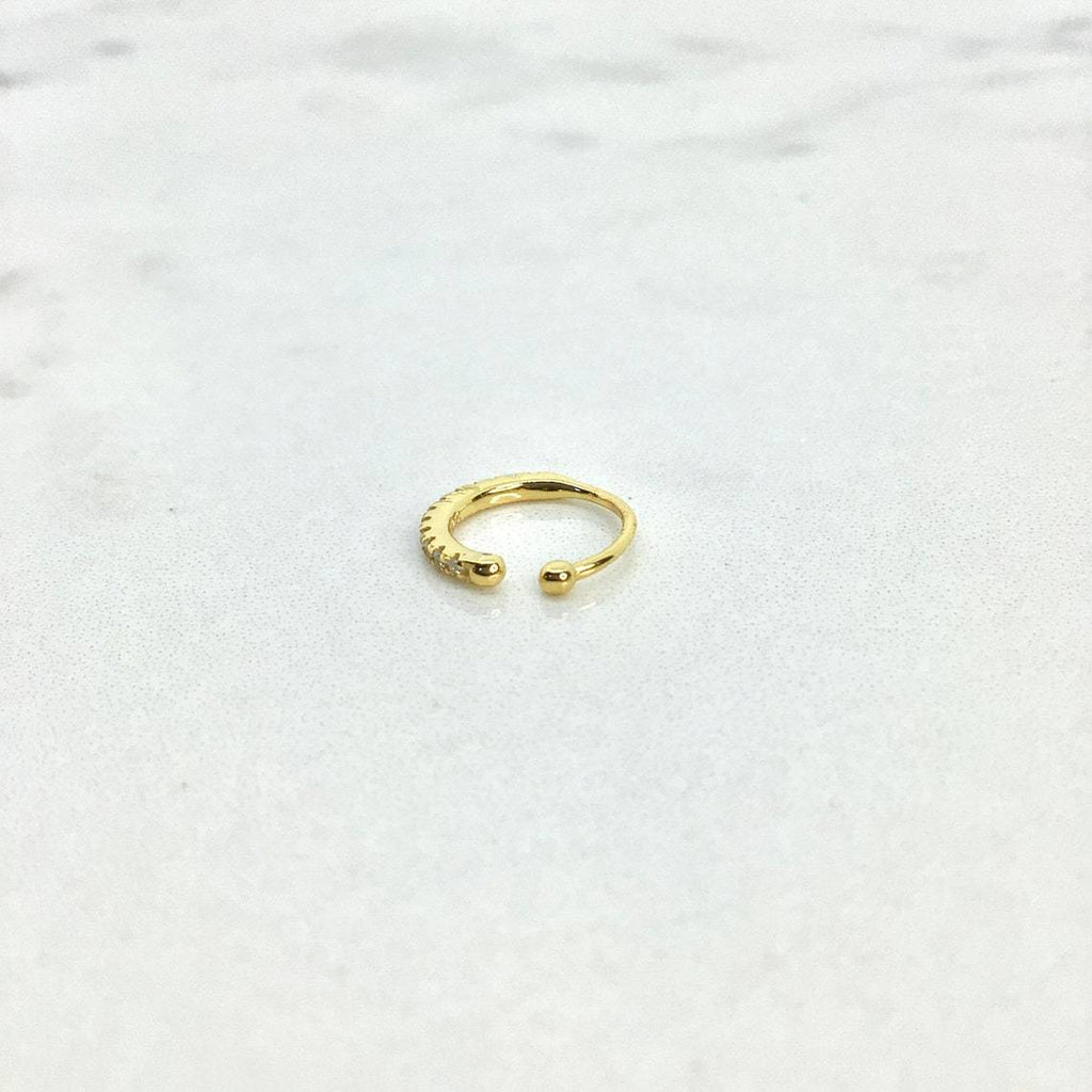 Tiny ear cuff sterling silver