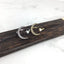 Crescent moon with white opal ring