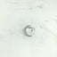 Crescent moon with white opal ring