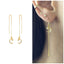 Chain Crescent Moon Ear Threader Sterling Silver