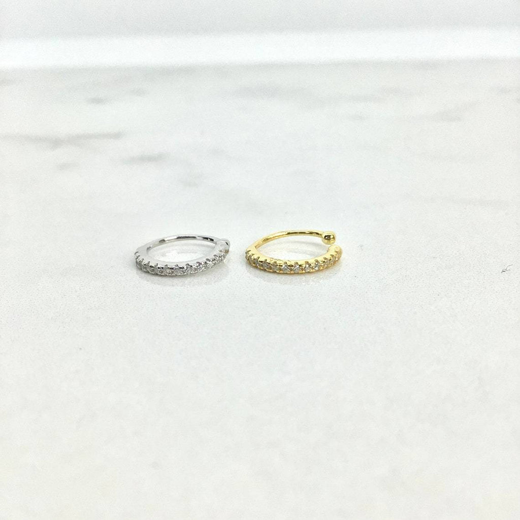 Tiny ear cuff sterling silver