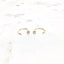 Open hoop earring sterling silver