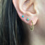 Opal North Star stud earring sterling silver
