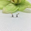 Tiny bunny stud earring sterling silver