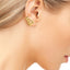 925 Sterling Silver Rounded Hoop Earrings
