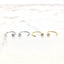 Open hoop earring sterling silver