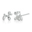 Balloon Poodle Stud Earrings Sterling Silver