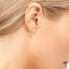 Bee Hoop Earring 925 Sterling Silver