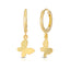 Butterfly hoop earrings