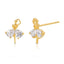 Graceful Ballerina Dancer .925 Sterling Silver Stud Earring