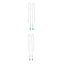 Sapphire tiny teardrop chain ear threader sterling silver