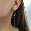 Serpent Ear Threader Earring Sterling Silver