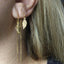 Sterling Silver Feather Threader earrings