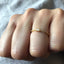 Tiny baguette diamond simulant ring