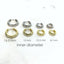 925 Sterling Silver Rounded Hoop Earrings