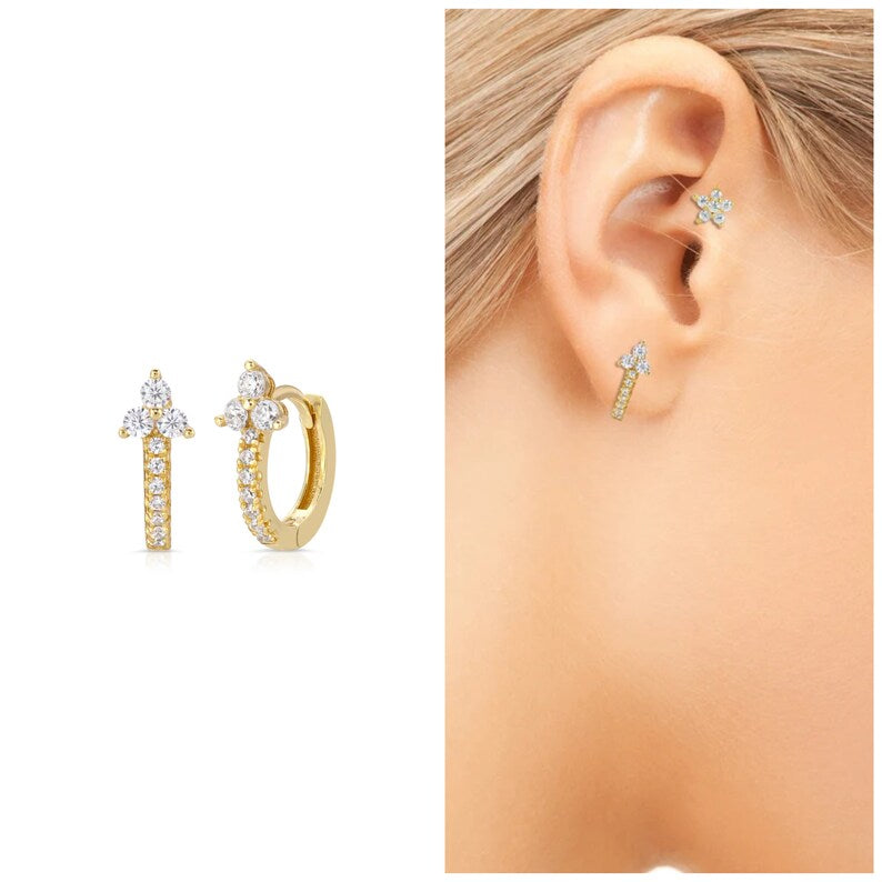 Dainty Hoop Earring in sterling Silver