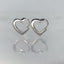 Sterling Silver Heart Hoop Earring