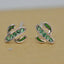 Cactus stud earring sterling silver