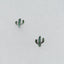 Cactus stud earring sterling silver