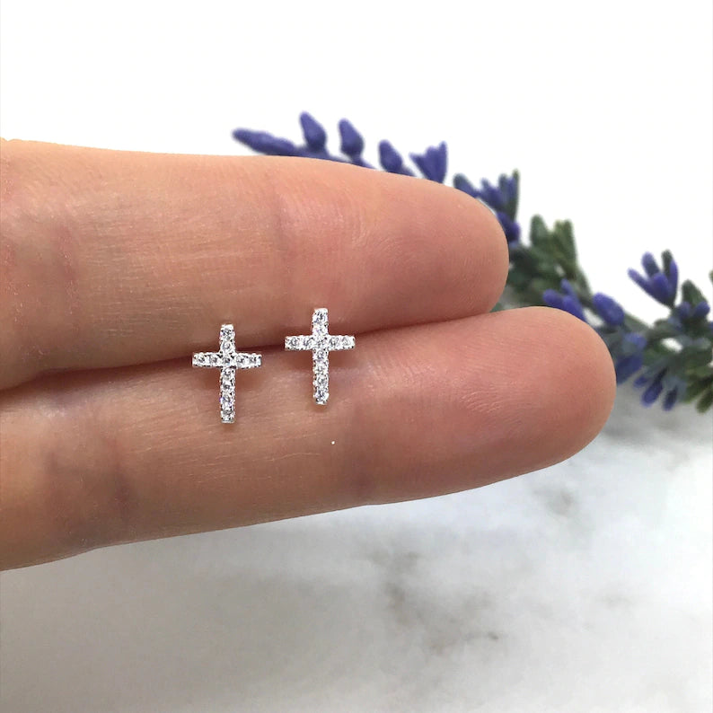 Cross Stud Earring