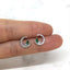 Dainty Lab Emerald Crescent Moon Earring