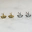 Ginkgo biloba stud earring