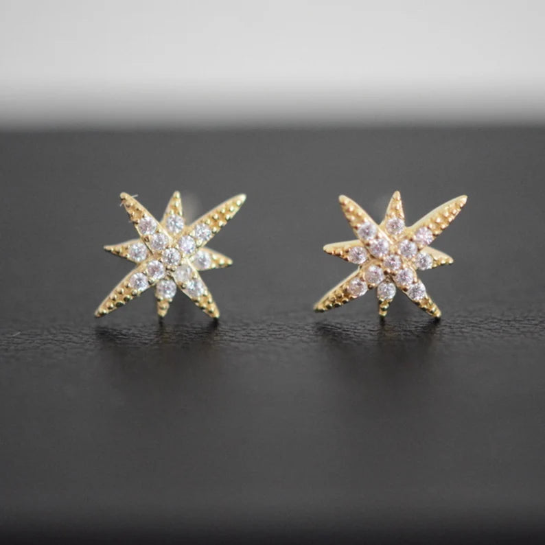 North Star Celestial Stud Earring