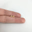 tiny leaf stud earrings sterling silver