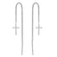 Sterling Silver Cross Ear Threader earrings
