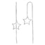 Sterling silver star ear threader