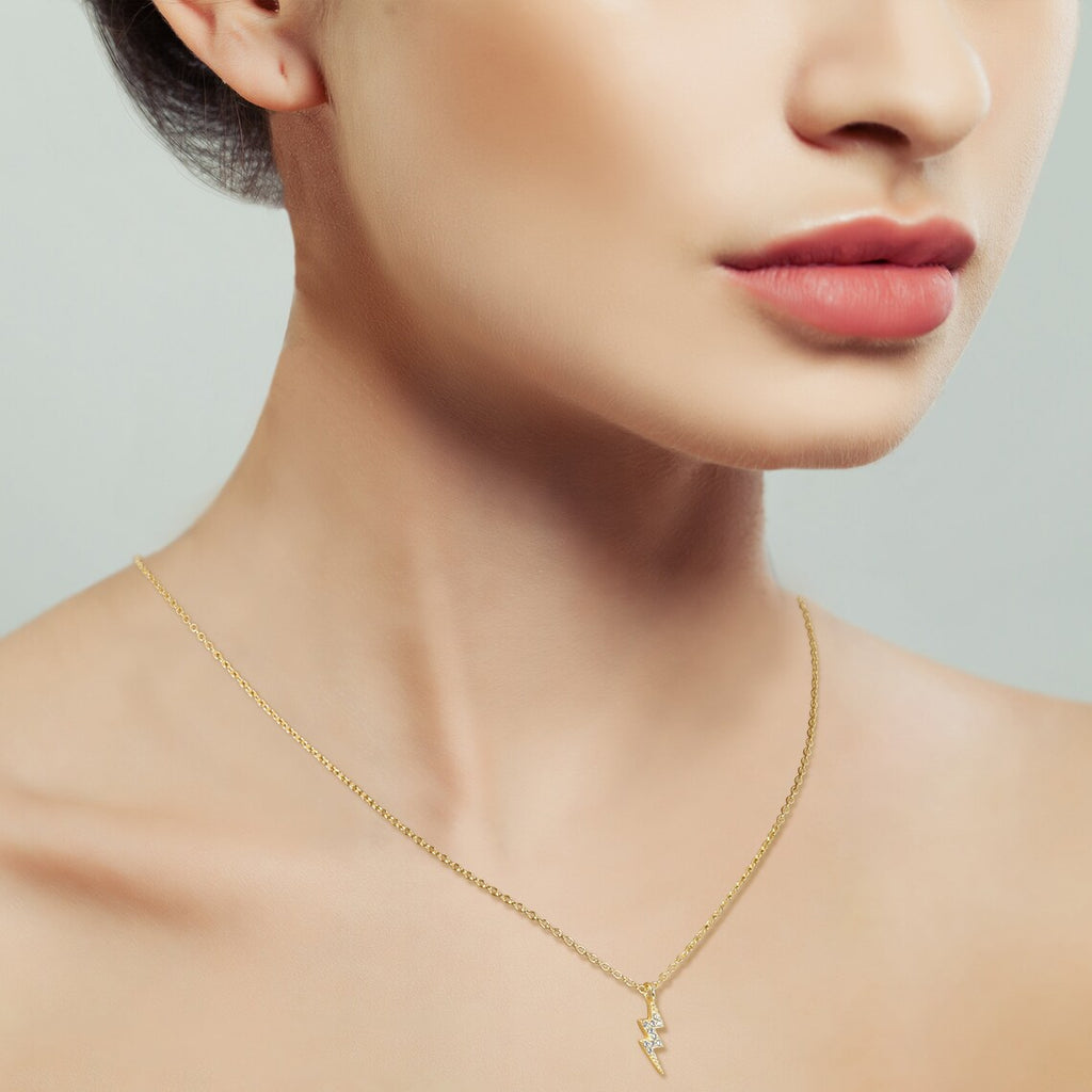 Lightning necklace sterling silver