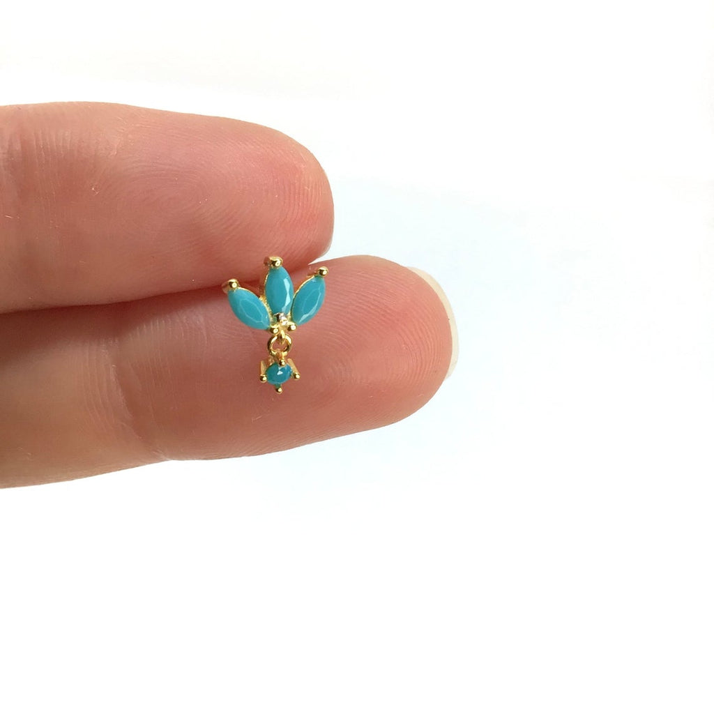 Marquise stud earrings