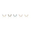 Ear climber stud earrings in sterling silver