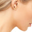 Set of 3 Stud Earrings Red Heart, Cupid's Arrow & Tiny Ball