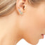 Set of 6 tiny single stud earring sterling silver