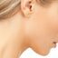 Silver Star & Moon Stud Earring