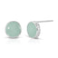 Small Round Enamel Stud Earrings