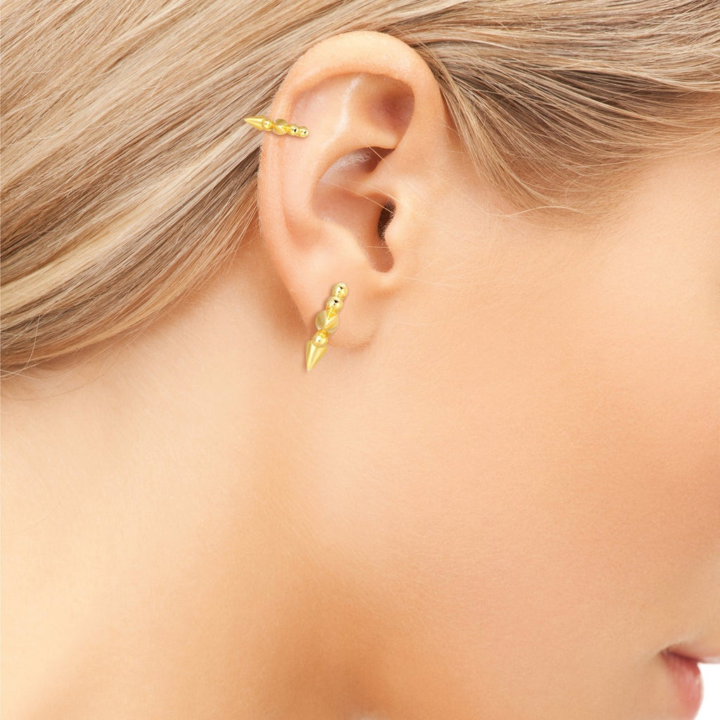 Spike Ear Cuff No Piercing Sterling SIlver