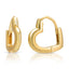 Sterling Silver Heart Hoop Earring