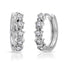 Tiny star hoop earring sterling silver