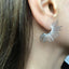 Sun stud earrings sterling silver