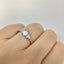 White opal ring sterling silver