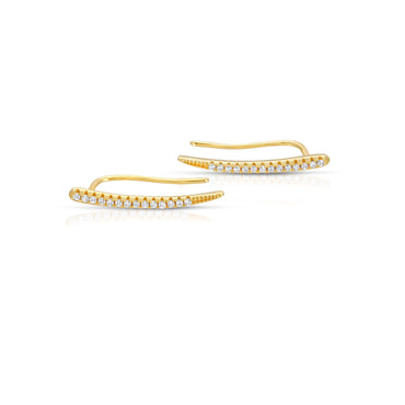 Ear Crawler In Sterling Silver