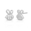 Bee stud earring sterling silver